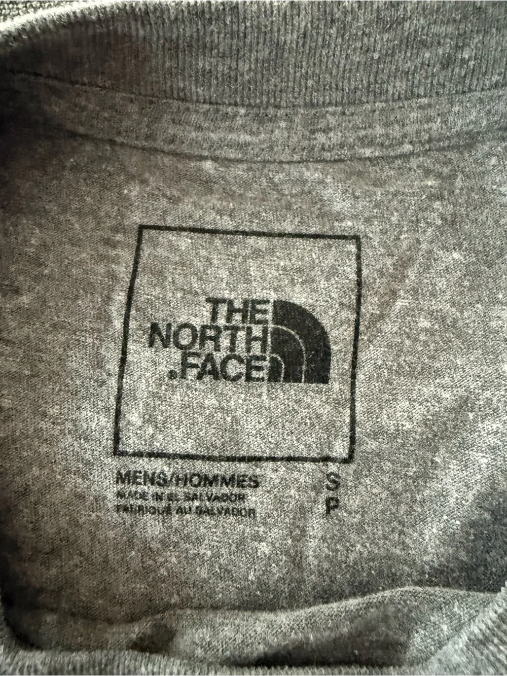 The North Face Men's Heather Gray Chest Logo Tee
